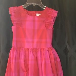 Cat & Jack Silk Taffeta Plaid Dress